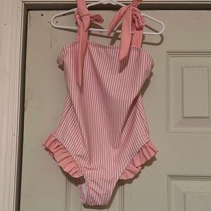 Dori Creations Pink Striped One-Piece Swimsuit